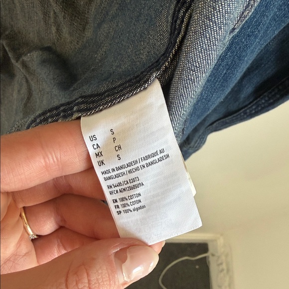 American Eagle Outfitters Dark Blue Casual Shirt - Picture 3 of 4